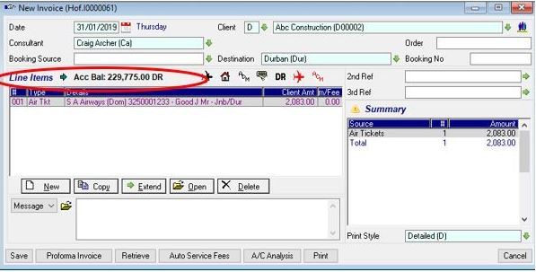 Credit Management Balance on Invoices - Quick Software